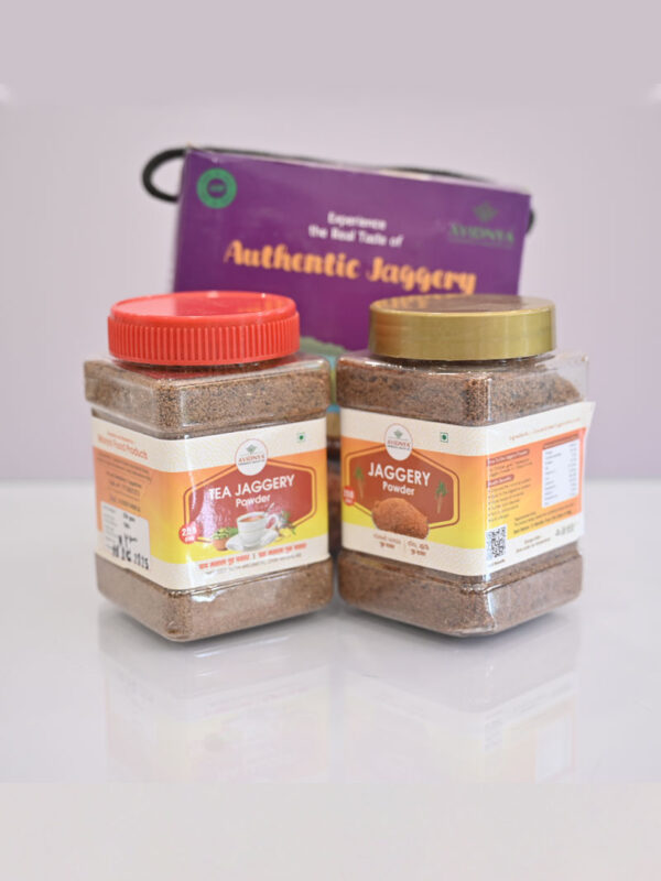 Authentic Jaggery (Tea jaggery powder + jaggery powder)