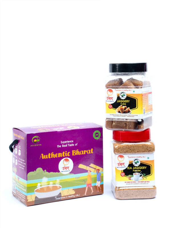Authentic Jaggery (Tea jaggery powder + jaggery powder)