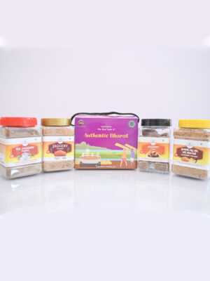 Tea Jaggery + Lemongrass + Regular Jaggery + Puranpoli Powder